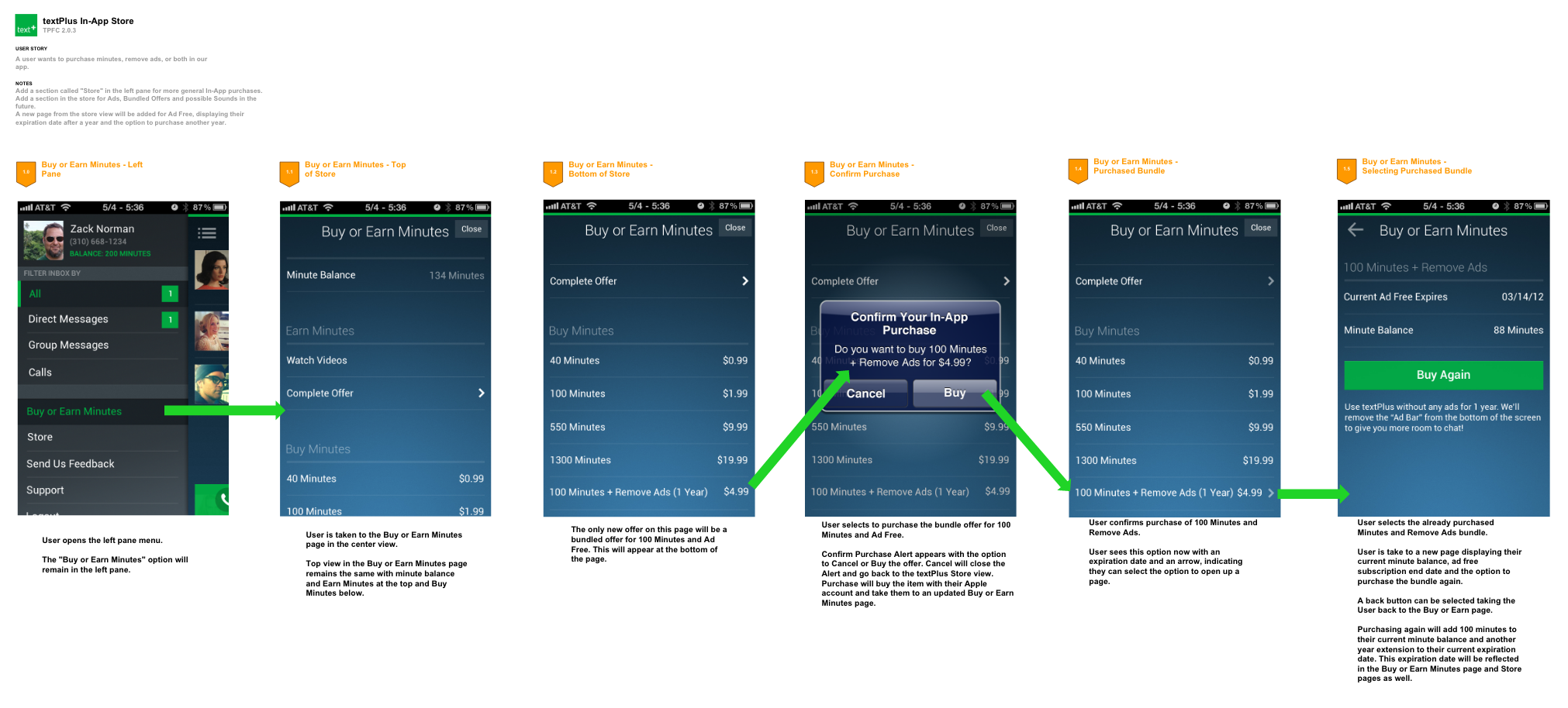 Calling Credit User Flow